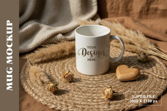 Download Boho Valentine Mug Mockup - Boho valentine Collection