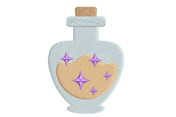 Download Magic Potion with Shimmering Sand Embroidery Design - Shimmering Collection