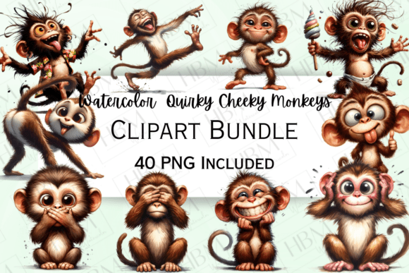 Download Funny Cheeky Monkeys Clipart - Monkeys Collection