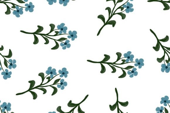 Download Blue Flower Seamless Pattern for Fabric - Seamless pattern for fabric Collection