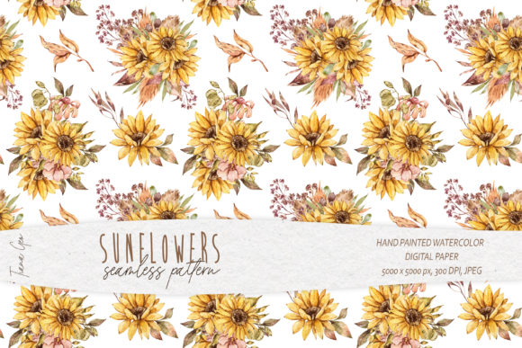 Download Sunflower Seamless Pattern for Fabric - Seamless pattern for fabric Collection
