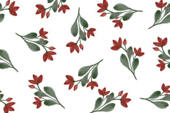 Download Red Flower Seamless Pattern for Fabric - Seamless pattern for fabric Collection