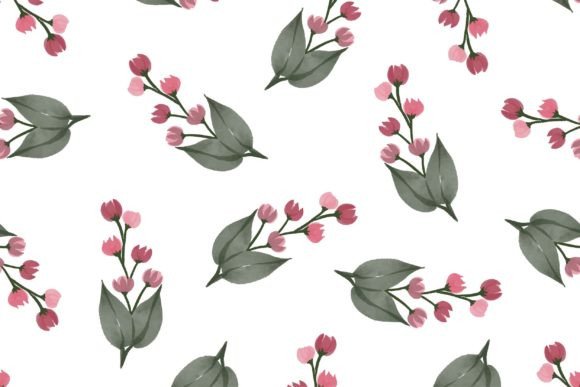 Download Red Floral Seamless Pattern for Fabric - Seamless pattern for fabric Collection