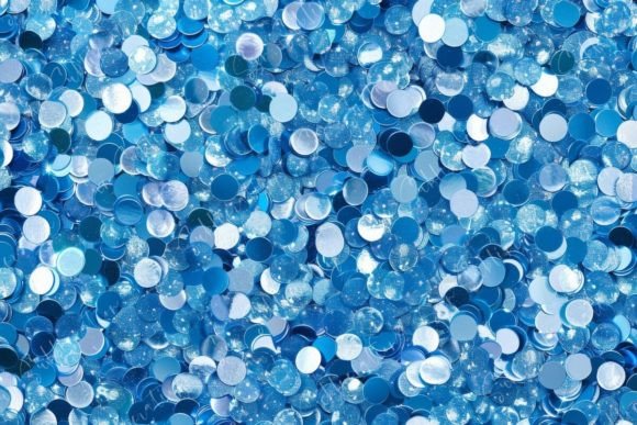 Download Shimmering Blue Confetti - Shimmering Collection