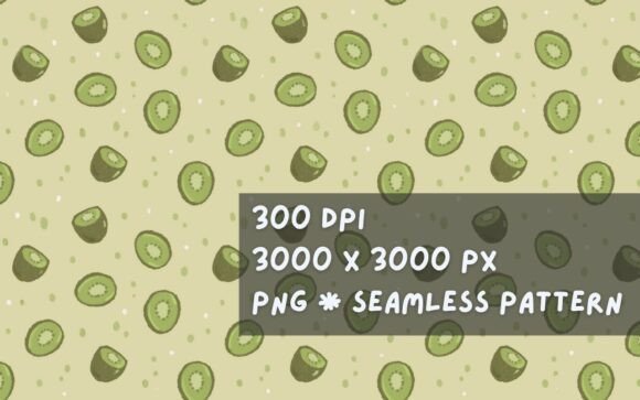 Download Rough Stipple Cute Kiwi Seamless Pattern - Rough Collection