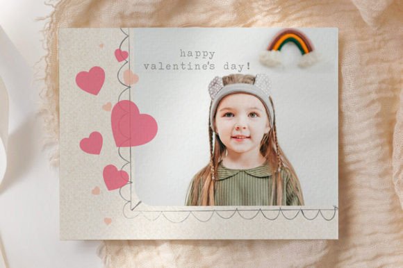 Download Printable Boho Valentine Card Template - Boho valentine Collection